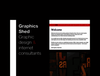 graphics-shed.co.uk screenshot