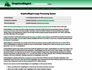 graphicsmagick.org screenshot