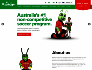 grasshoppersoccer.com.au screenshot