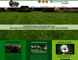 grassrootslawnspa.com screenshot