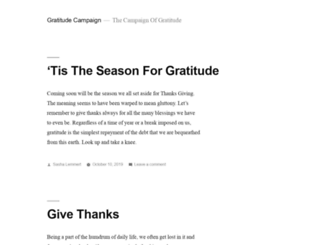 gratitudecampaign.org screenshot