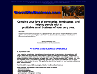 gravesitebusiness.com screenshot