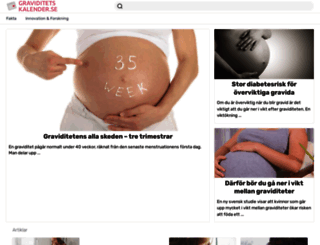 graviditetskalender.se screenshot