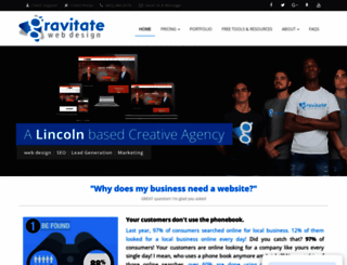 gravitatewebdesign.com screenshot