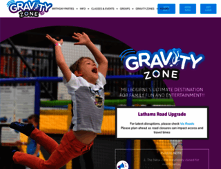 gravity-zone.com.au screenshot