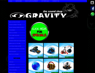 gravityaudio.co.za screenshot