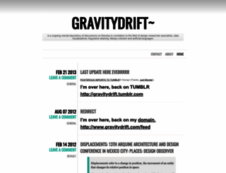 gravitydrift.wordpress.com screenshot