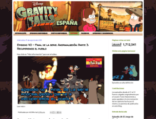 gravityfallsespana.blogspot.nl screenshot