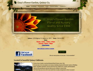 graysflowergarden.com screenshot