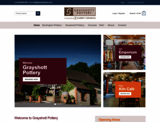 grayshottpottery.com screenshot