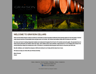 graysoncellars.com screenshot