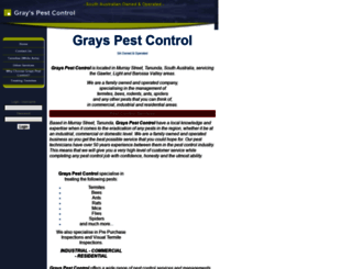 grayspestcontrol.websyte.com.au screenshot
