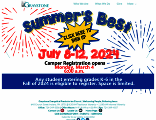 graystonepc.org screenshot