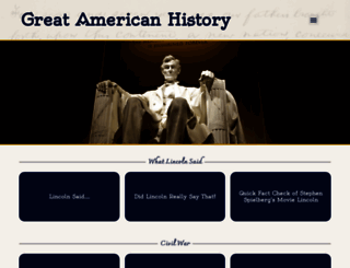 greatamericanhistory.net screenshot