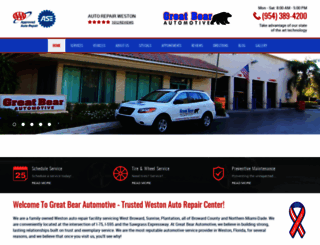 greatbearautorepair.com screenshot