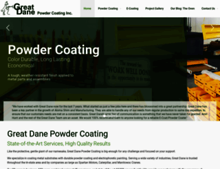 greatdanepowdercoating.com screenshot