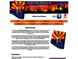 greatdanerescueofazalliance.com screenshot