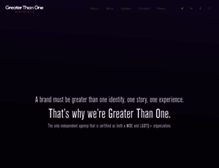 greaterthanone.com screenshot