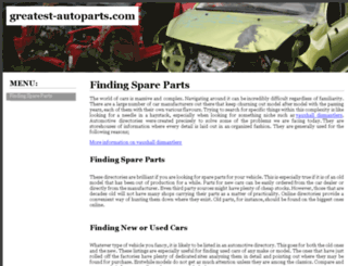 greatest-autoparts.com screenshot