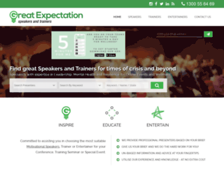 greatexpectation.com.au screenshot