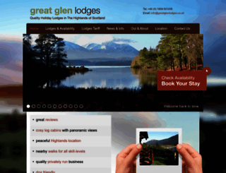 greatglenlodges.co.uk screenshot