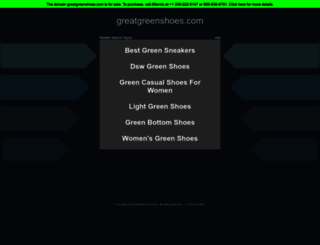 greatgreenshoes.com screenshot