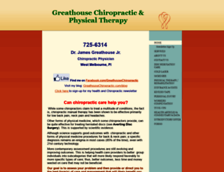 greathousechiropractic.com screenshot
