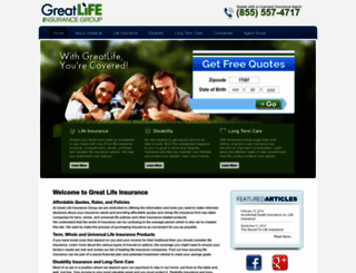 greatlifeinsurancegroup.com screenshot