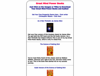 greatmindpowerbooks.com screenshot