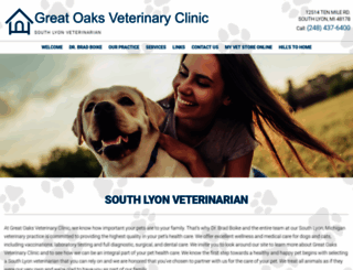 greatoaksvetclinic.com screenshot