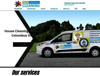 greatopportunitycleaning.com screenshot