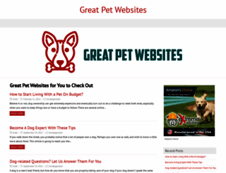 greatpetwebsites.com screenshot