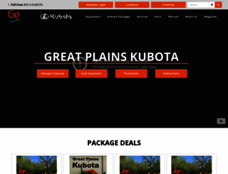 greatplainskubota.com screenshot
