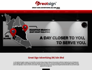 greatsignadvertising.com.my screenshot