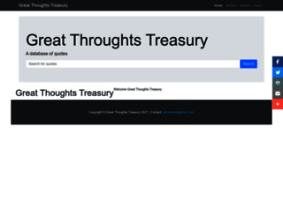 greatthoughtstreasury.com screenshot