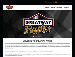 greatwaypatios.com.au screenshot