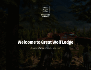 greatwolflodge.com screenshot