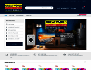 greatworldappliances.com screenshot