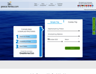 greece-ferries.com screenshot