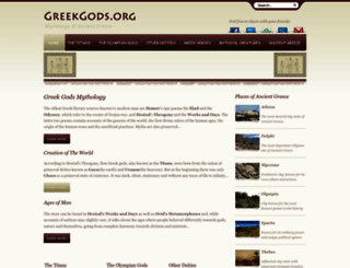 greek-gods.org screenshot