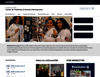 greeklife.uconn.edu screenshot