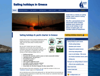 greeksails.com screenshot