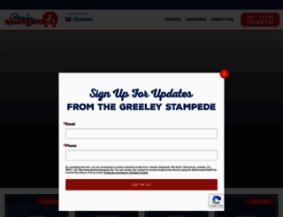 greeleystampede.org screenshot