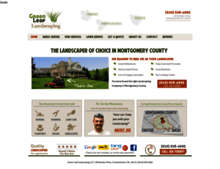 green-leaf-landscaping.com screenshot