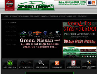 green-nissan.calls.net screenshot