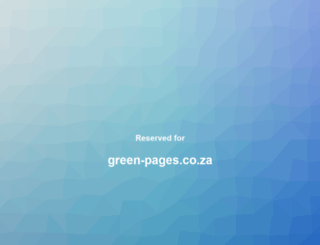 green-pages.co.za screenshot