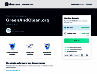 greenandclean.org screenshot