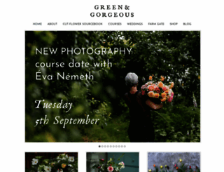 greenandgorgeousflowers.co.uk screenshot