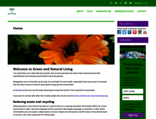 greenandnaturalliving.co.uk screenshot