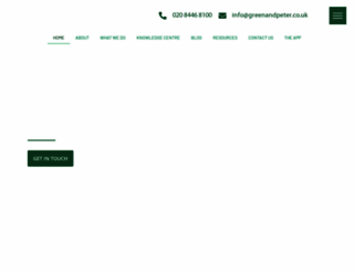 greenandpeter.co.uk screenshot